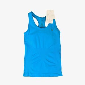 Lucas Hugh Tank Top Womens XS Extra Small Ocean Blue Wicking Fitted Racerback